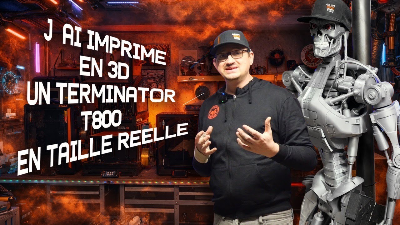 Terminator T-800 lifesize : le montage final après des mois d’impression 3D