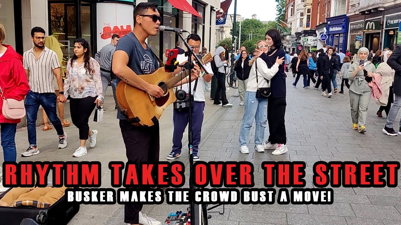 CROWD dances to LOOPING PERFORMANCE of POMPEII by BASTILLE!