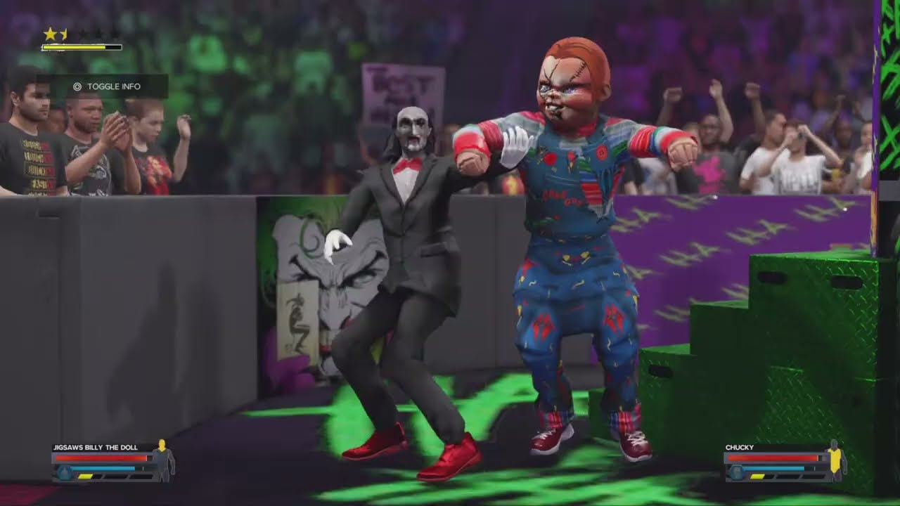 Jigsaw VS Chucky - Super Powered Wrestling