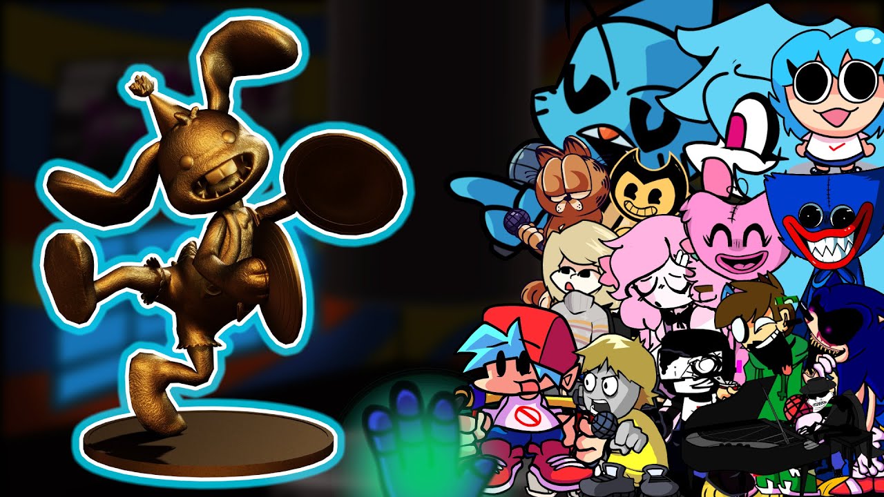 FNF Vs Bunzo Bunny Toy -But Different Characters Sing It🎵Everyone 