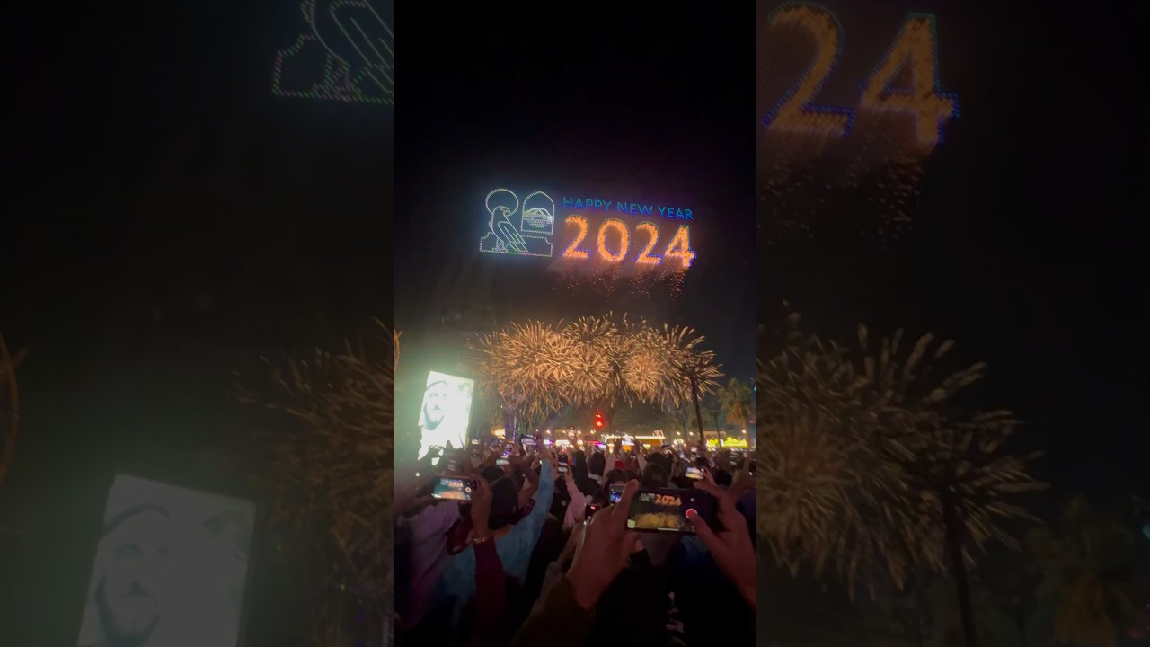 Abu Dhabi 2024 Fireworks #shorts Sheikh Zayed Festival