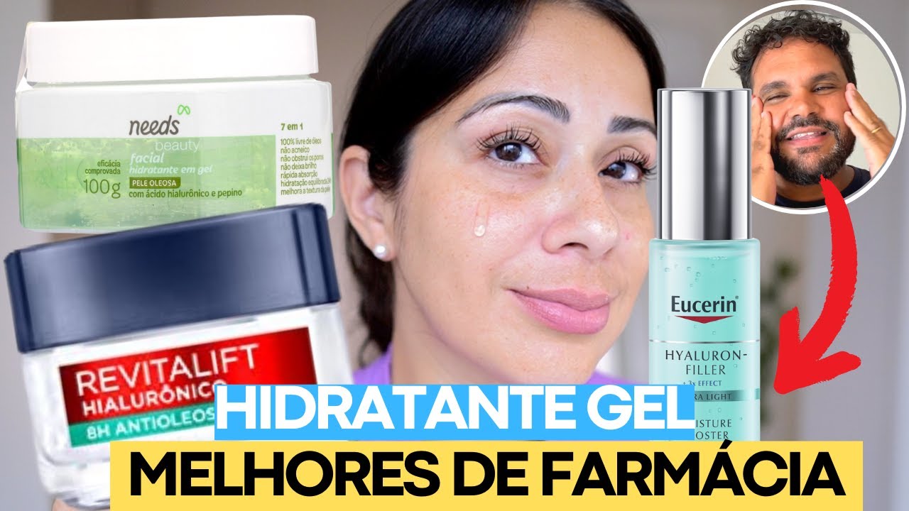 TOP MELHORES HIDRATANTES GEL DE FARMÁCIA Para PELE OLEOSA | Barato ao Caro