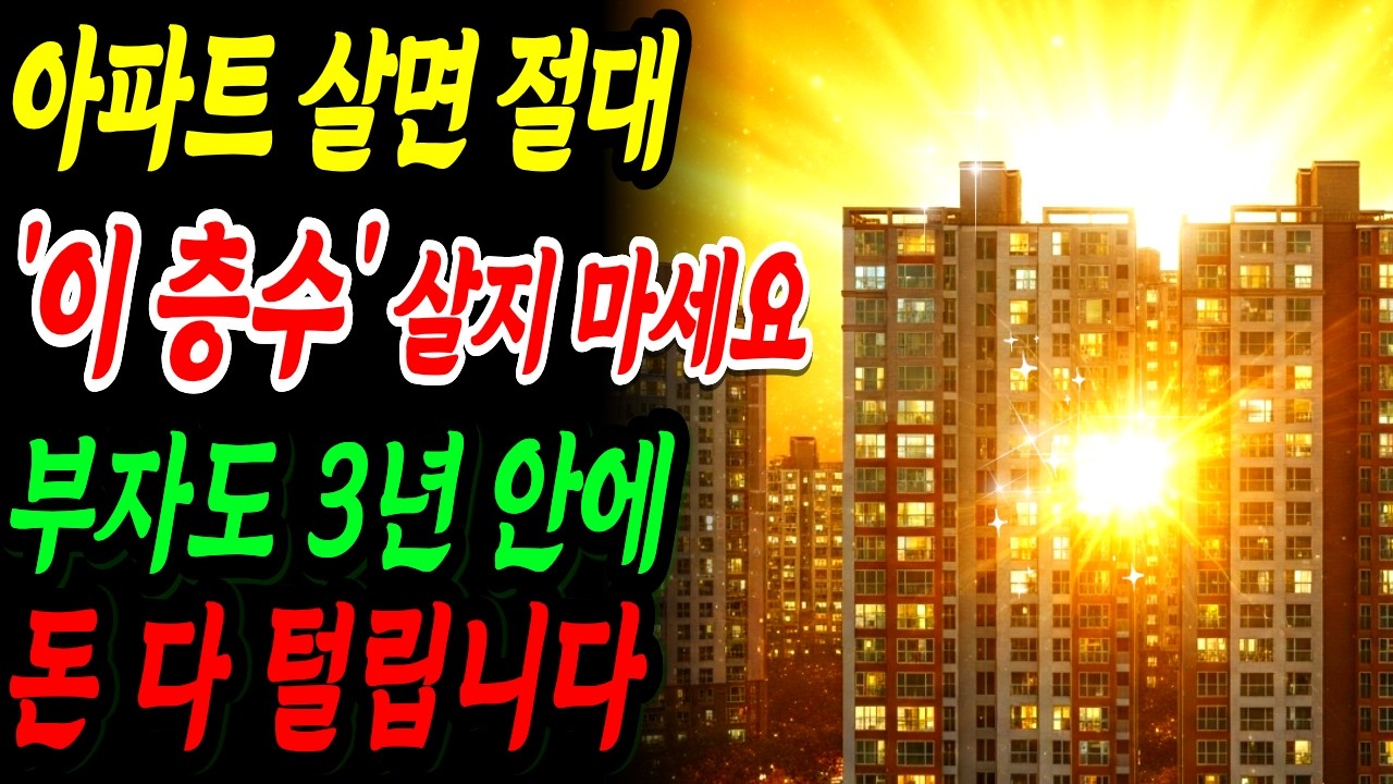 아파트 ‘이 층수’에 살면 돈 절대 안 모입니다｜3년 안에 무너지는 진짜 이유 바로 확인하세요｜부자되는 풍수 비법｜재물운｜금전운
