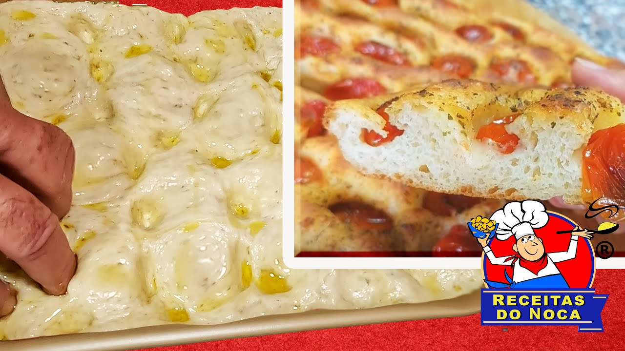 A melhor FOCACCIA que voc&ecirc; j&aacute; comeu! F&aacute;cil e Simples de Fazer.