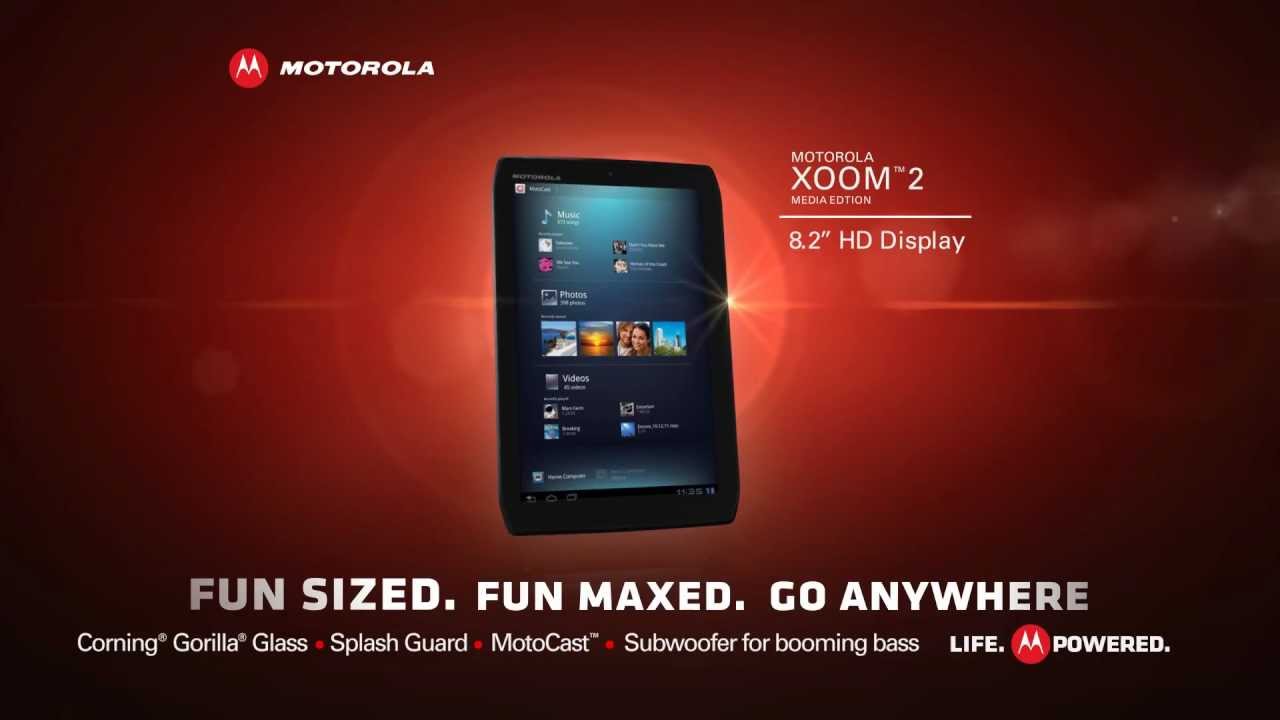 Motorola Xoom 2 Media Edition Official Commercial video