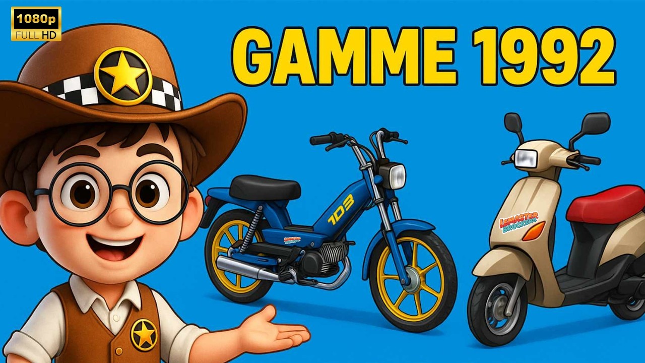 Peugeot 1992 Gamme Mobylette 103 & Scooters 😍 #103 #cyclovintage #scooter #mobvintage #mobylette #50