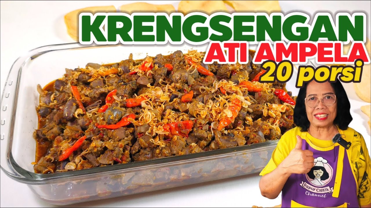 MASAK BESAR KRENGSENGAN ATI AMPELA JANTUNG AYAM 20 PORSI KHAS JAWA TIMUR -- SUPER MANTAAP