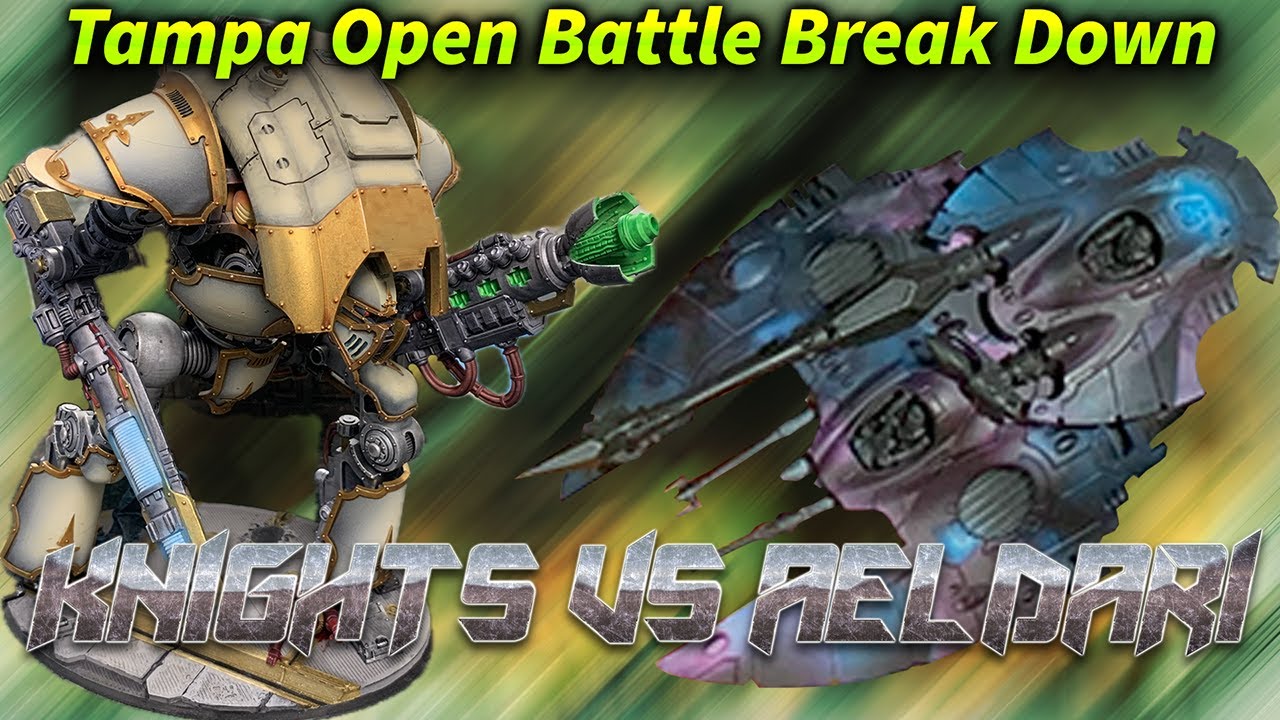 Imperial Knights vs Aeldari Battle Breakdown Tampa Open #warhammer