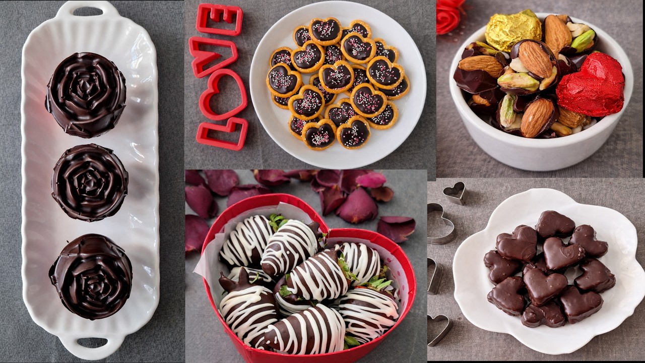 ❤️🍫Quick and easy Valentine's Day ideas with chocolate.