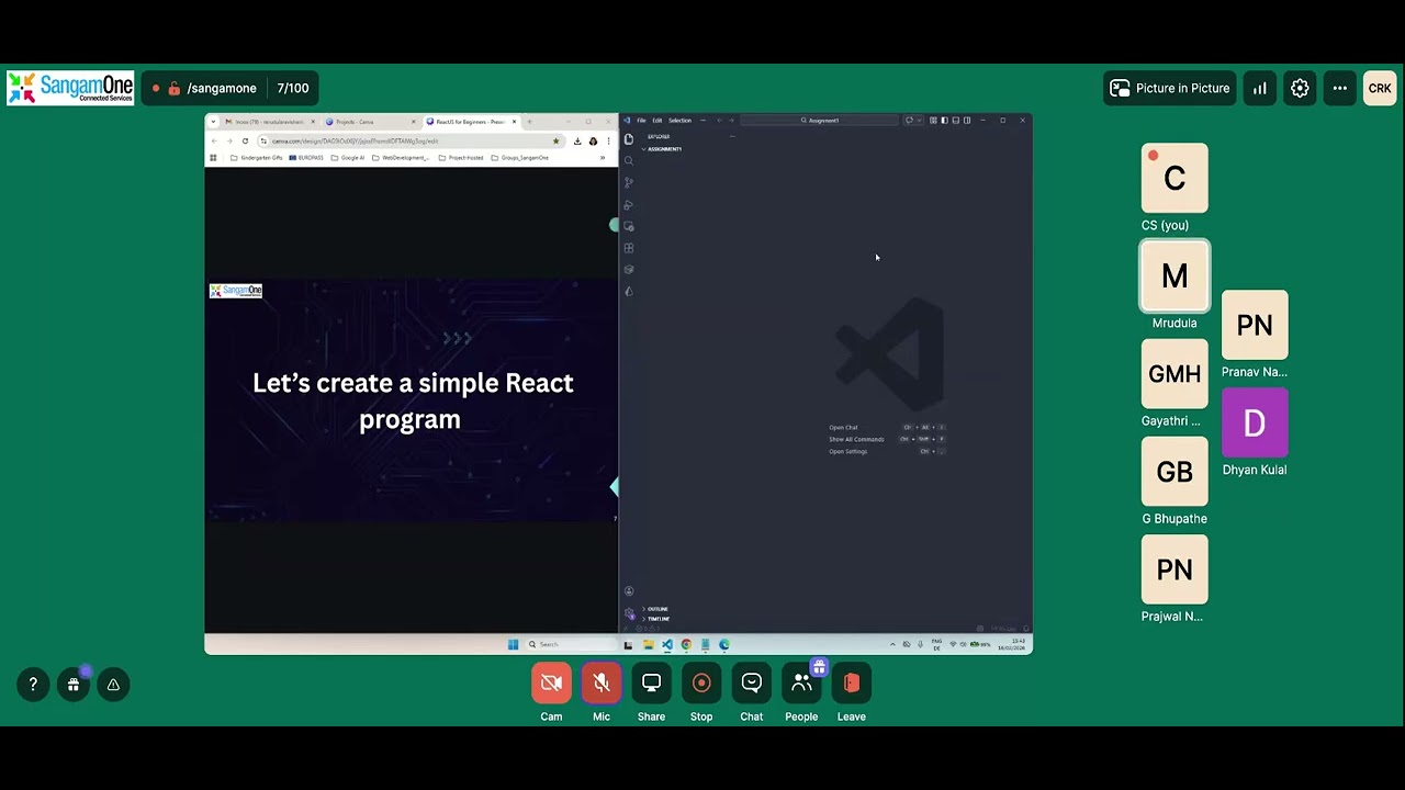 ReactJS forBeginners 2026_0216 - Day 1