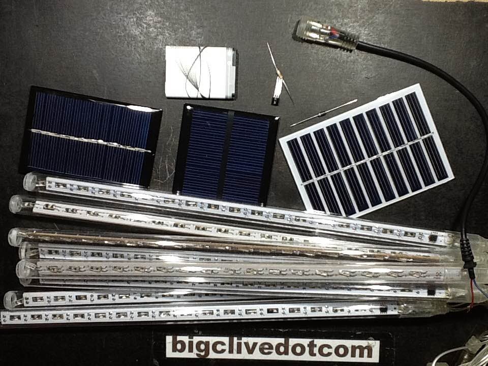 Solar powered meteor light project.