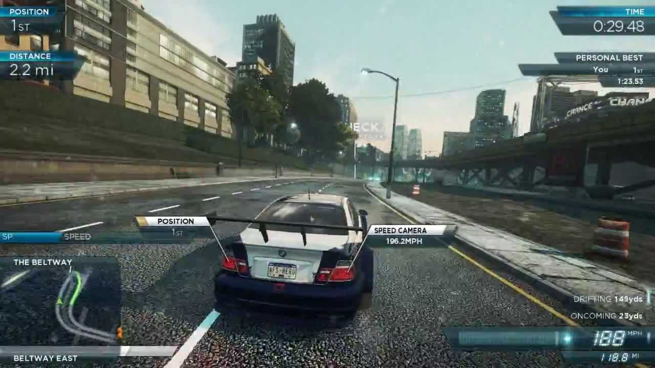 Need For Speed Most Wanted 2012: All BMW M3 GTR Events with Full Pro Mods [Heroes Pack DLC]