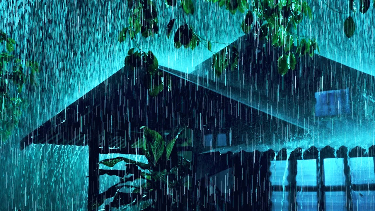 Drift Off In Minutes 🌙 Heavy Rain And Thunderstorm Sounds For Deep, Restful Sleep