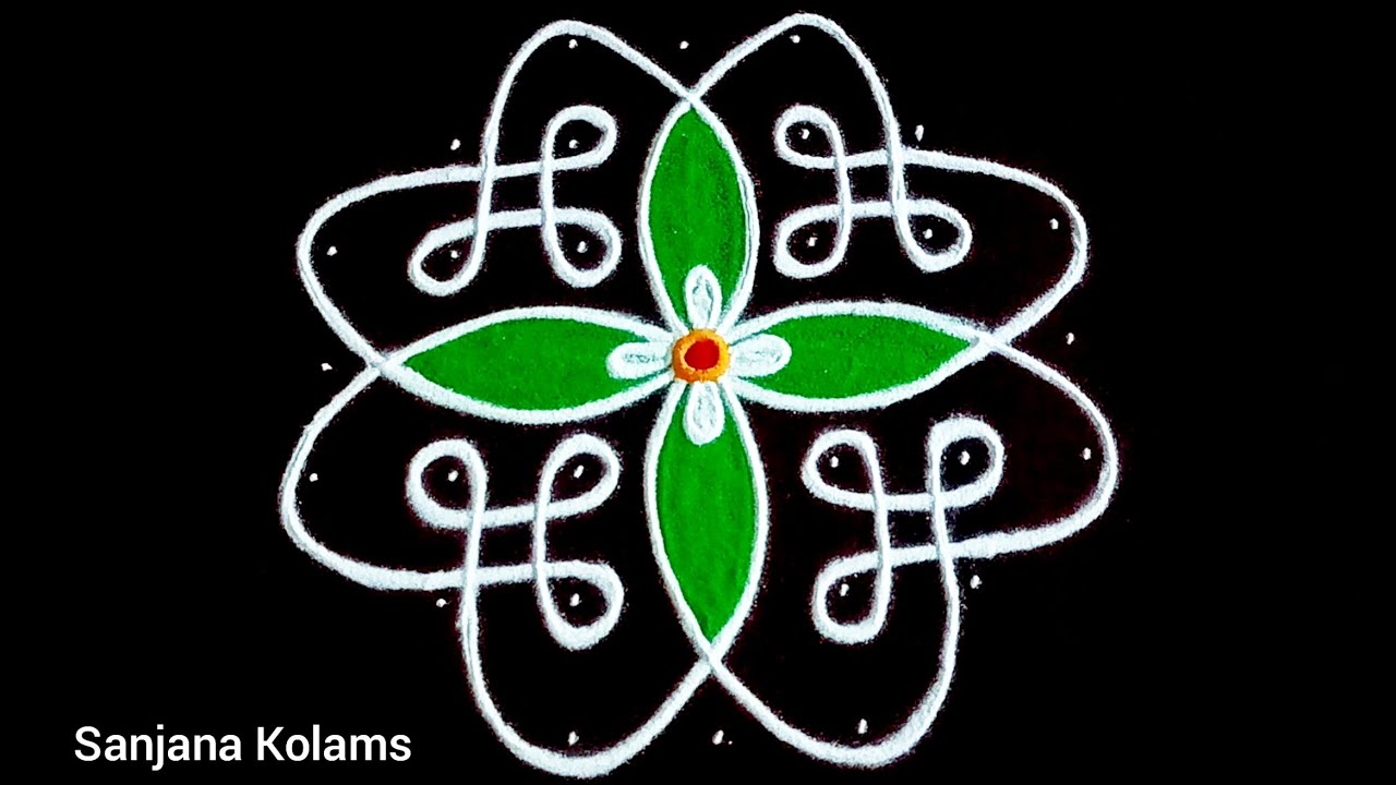 4079. Deepavali and Navaratri Special Easy Simple Beautiful and Traditional KambiKolam Festivalmuggu