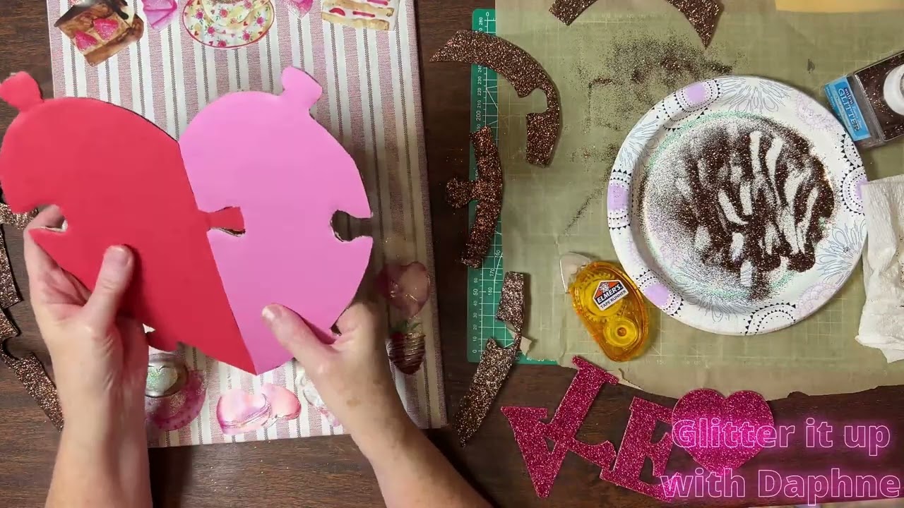 Valentines Heart Jigsaw DIY and AMAZING FREE VALENTINES GIVEAWAY ! #valentines #diy #giveaway