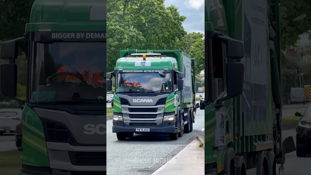 Scania P410 8x4 Garbage Truck | B&M Waste Services Manchester #truckspotting #scaniatrucks