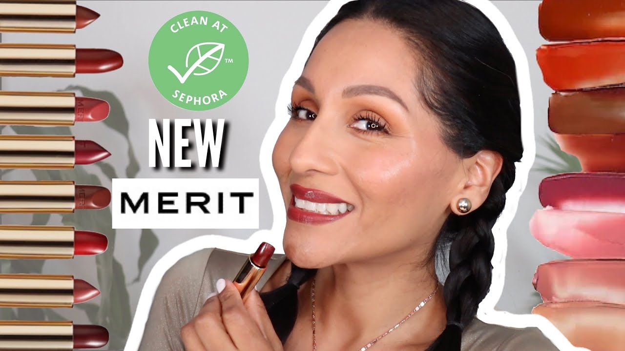 NEW MERIT LIP LIGHTWEIGHT LIPSTICKS! - TRY ON & REVIEW