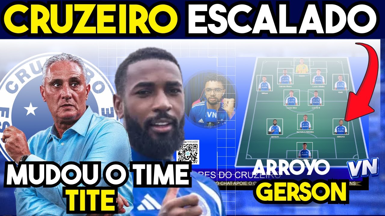 SAIU ✅🦊 ESCALAÇÃO DO TITE PARA O JOGO DO CRUZEIRO X BETIM #futebol