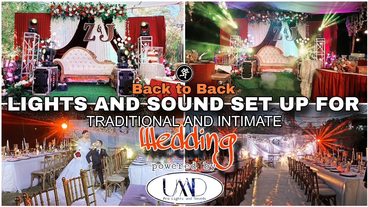 BACK TO BACK LIGHTS AND SOUND SET UP FOR TRADITIONAL AND INTIMATE WEDDING EVENT powered by UMD PRO 