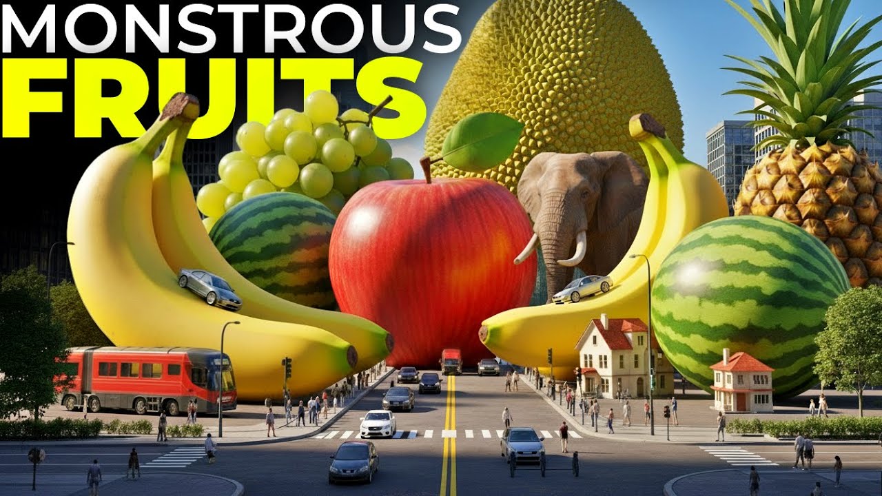 IF FRUITS WERE 100X BIGGER | MONSTER FRUITS SIZE COMPARISON