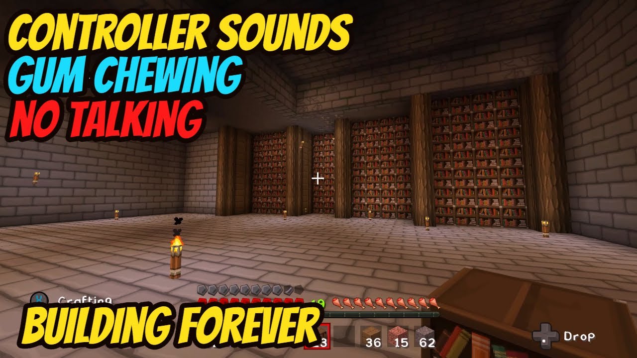 ASMR Gaming: Minecraft | No Talking, Gum Chewing, Controller Sounds - Ep 118. Building Forever