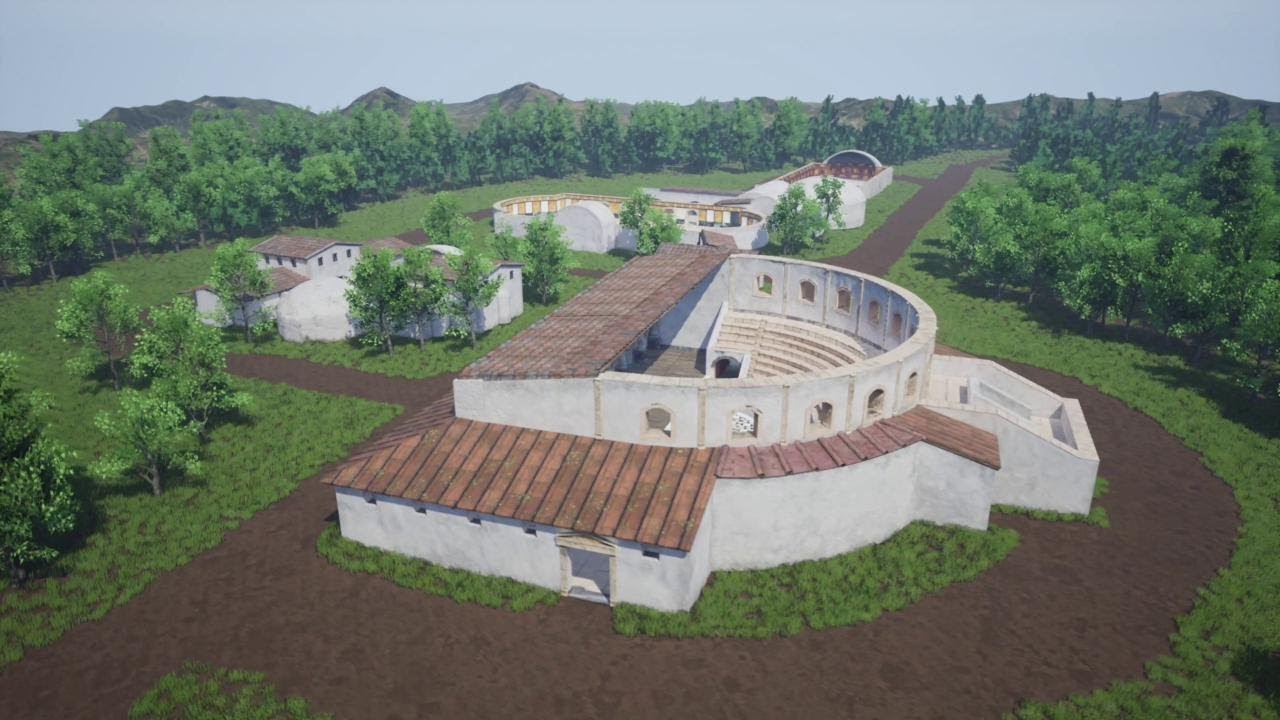 La ricostruzione in 3d delle Terme Euganee nel nuovo museo di Montegrotto