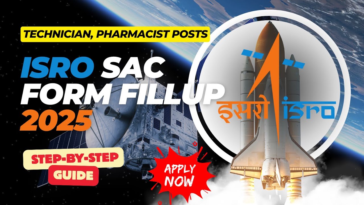 ISRO Recruitment 2025: Space Application Center Form Fill Up Full Tutorial | ITI Student Apply Now!