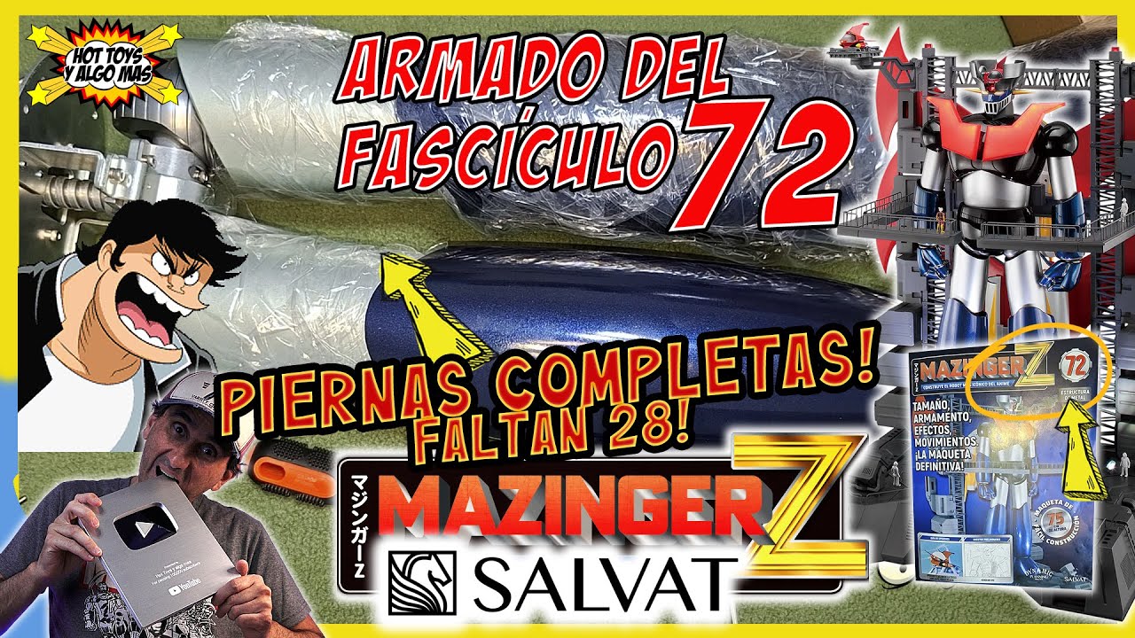 ⭕️ MAZINGER Z Salvat Fascículo 72 - PIERNAS COMPLETAS! no lo armes sin ver! ⭕️