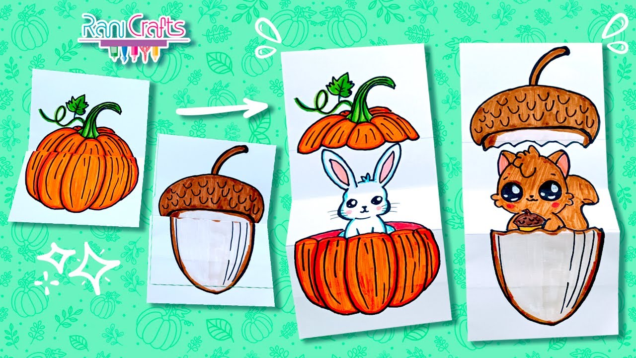 How to Make an Autumn Surprise Card - DIY EASY