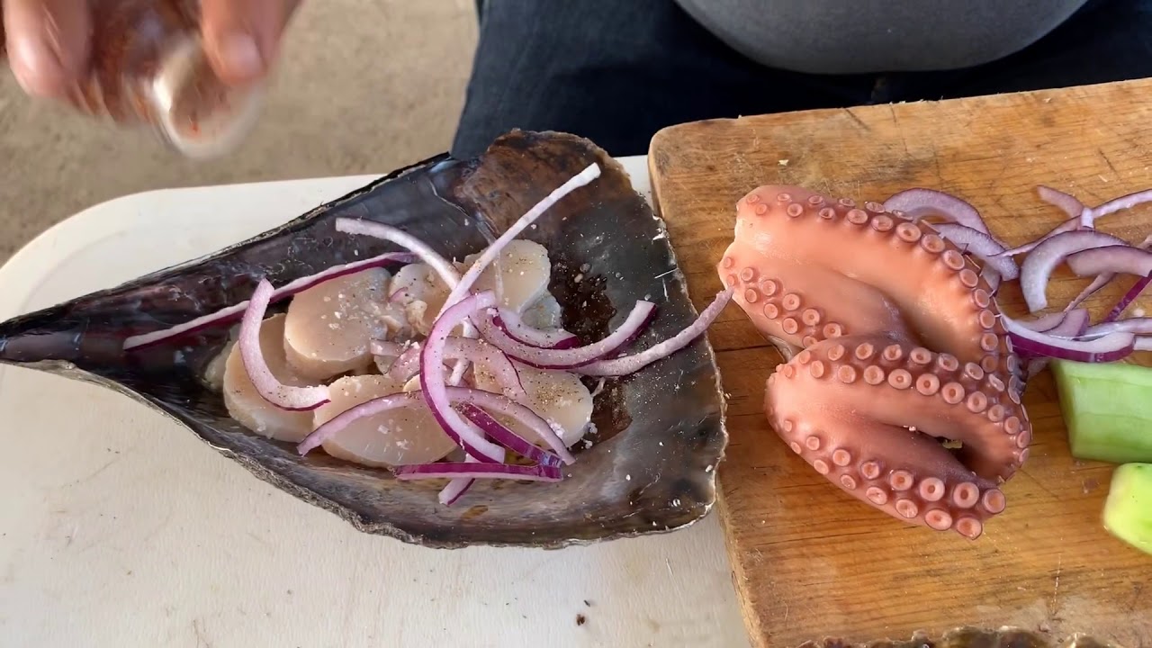 Callos de acha preparados en el taller con el Mariskero y lencho4x4