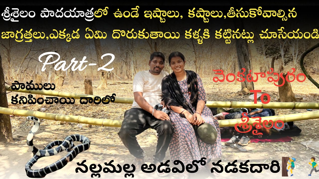 శ్రీశైలం పాదయాత్ర ఎలా ఉంటుందో క్లియర్ గా మీకోసం😍(PART-2)#venkatapuram to Srisailam#padayatra#viral