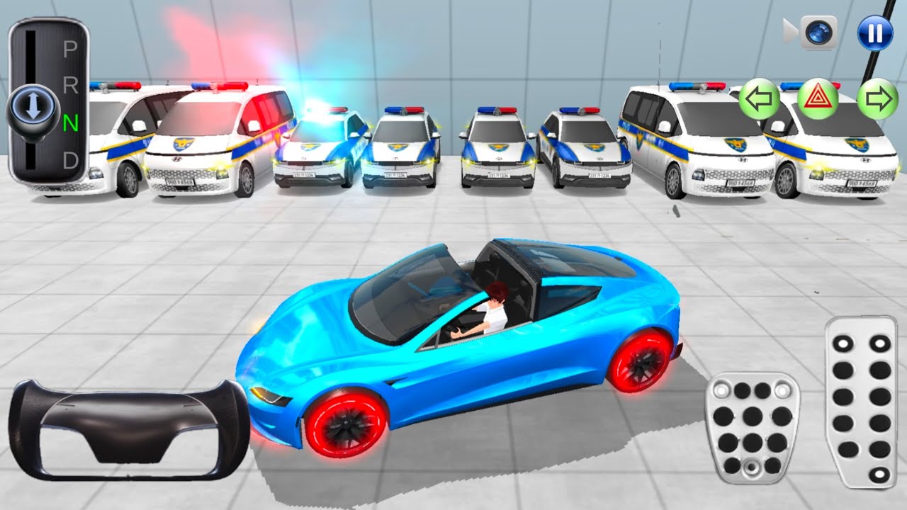 New Super Tesla & police Car's For Repair🚗| 3D driving class-2026 Android Gameplay #CarGame#gameplay