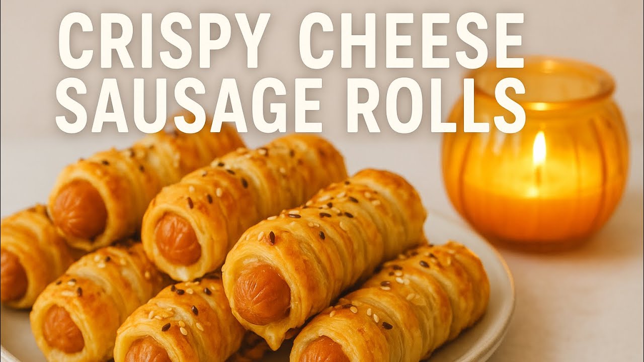 15-Minute Puff Pastry Sausages with Cheese — Golden & Flaky!