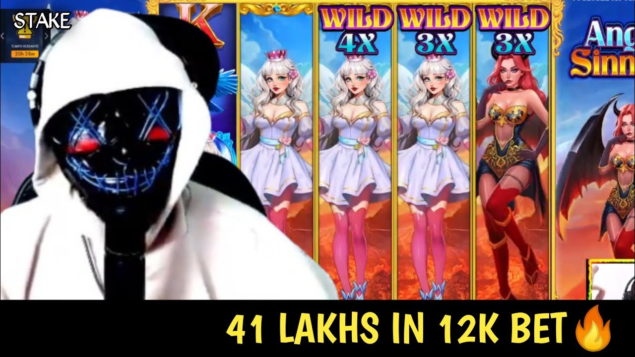 Angel vs Sinner par 41 lakhs profit 12k kibet se || Stake 🔥