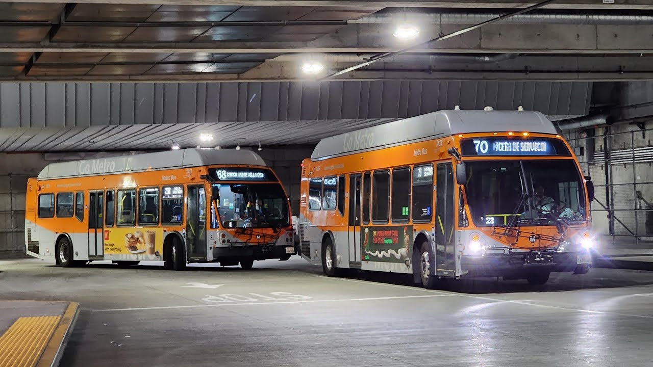 LA Metro, Foothill Transit, City Of El Monte, & Norwalk Transit: Evening Rush Bus Action @ El Monte
