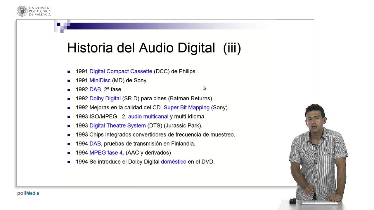 Historia del Audio Digital (2? parte) | 2/84 | UPV