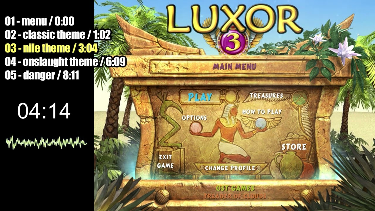 LUXOR 3 OST - all soundtrack in one video | PC | 2007