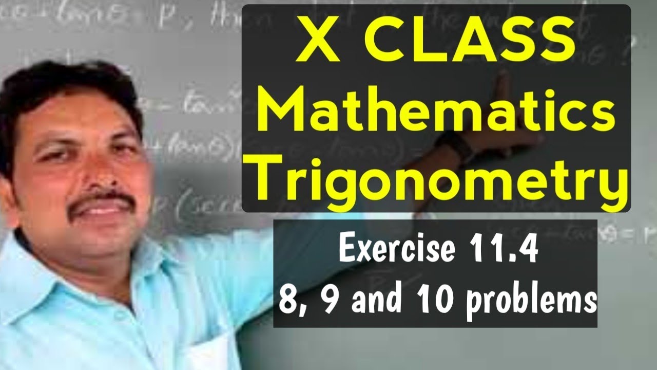 ТРИГОНОМЕТРИЯ, Упражнение 11.4 - задачи 8, 9 и 10