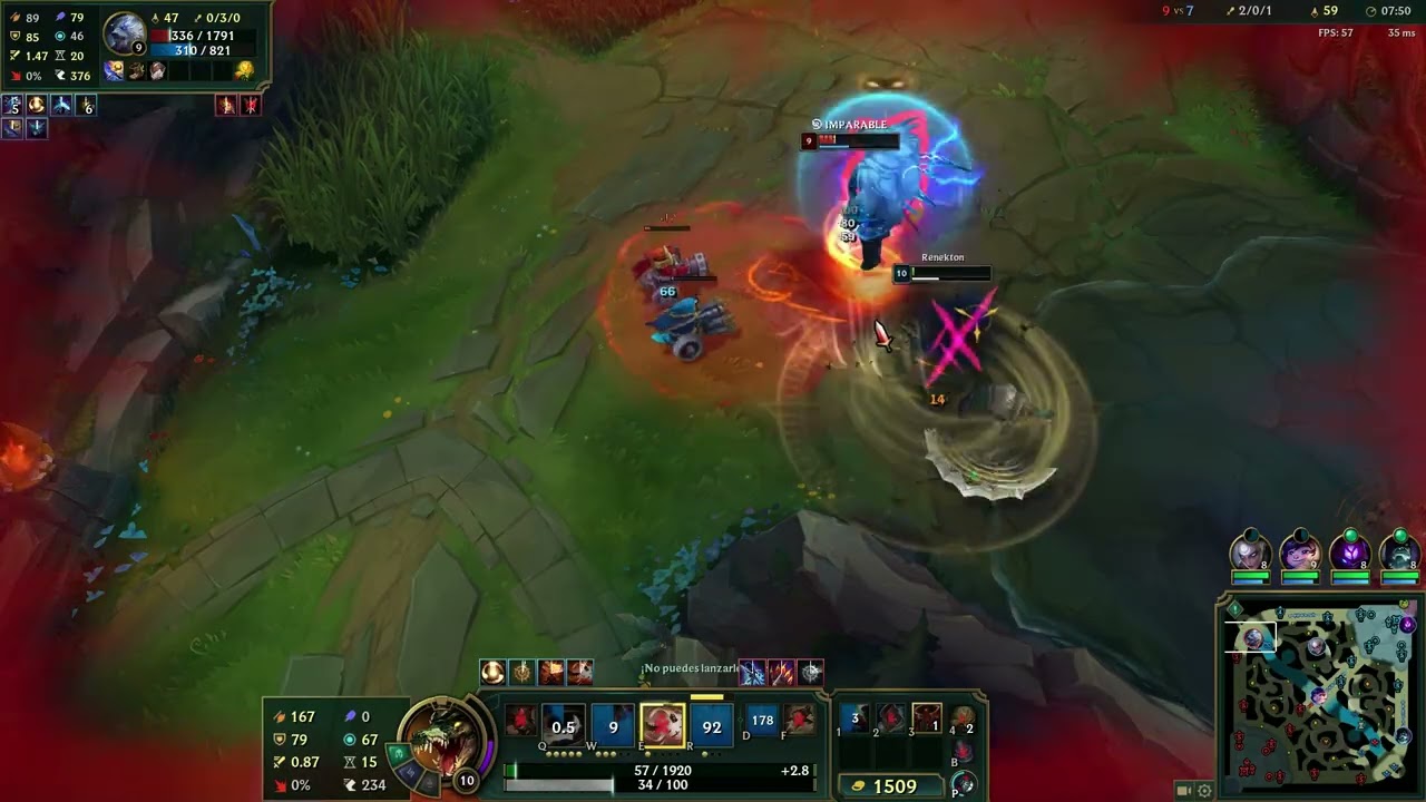 Volvamos con LOL con RENEKTON para la clasificatoria full luchador GAMEPLAY PC (carril del baron)