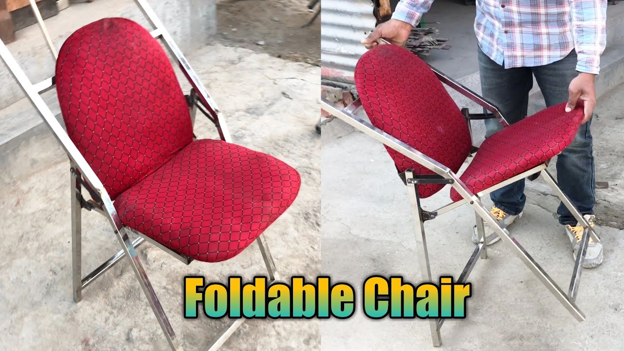 Folding Chair Making \\ How to make steel chair \\ folding chair making at home