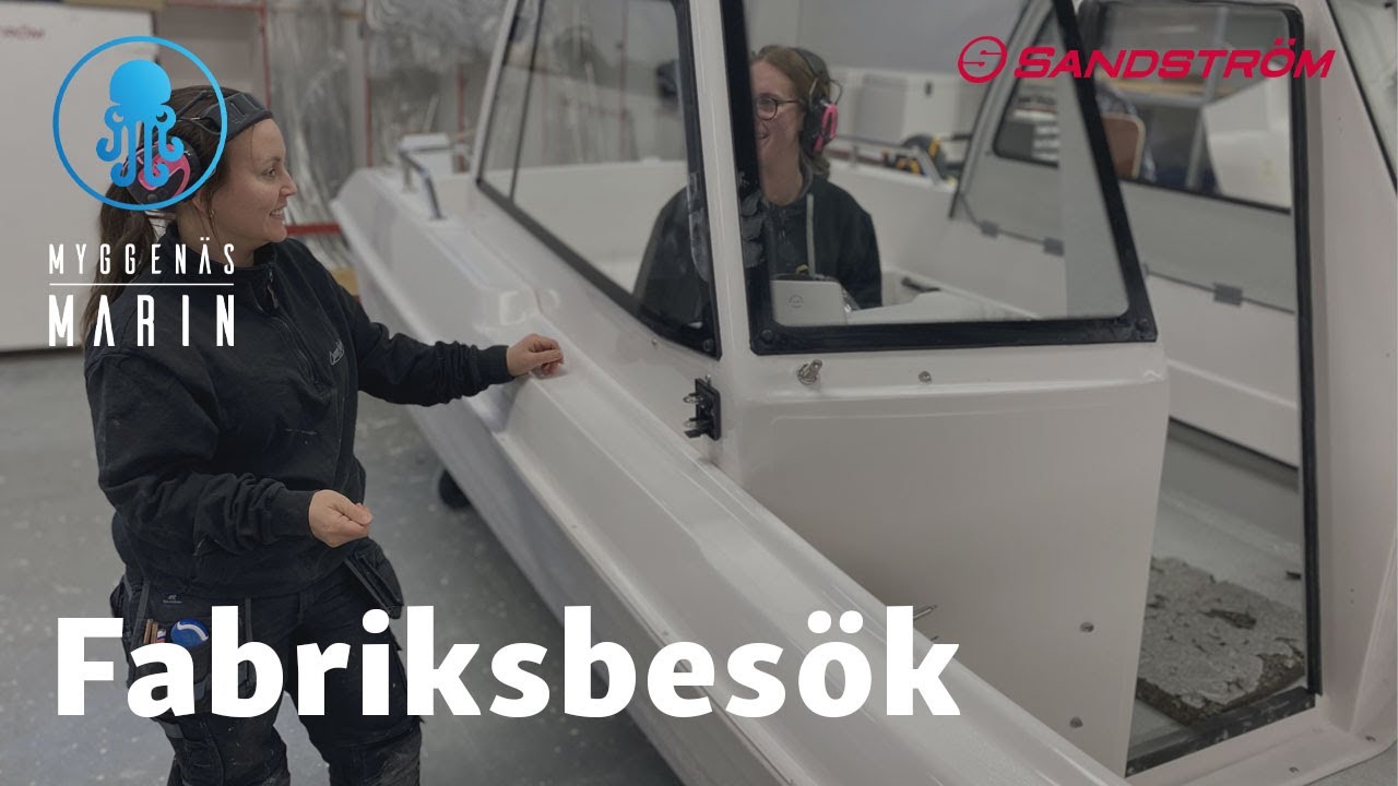 Myggenäs marin besöker Sandström båtar i Skellefteå! 💙