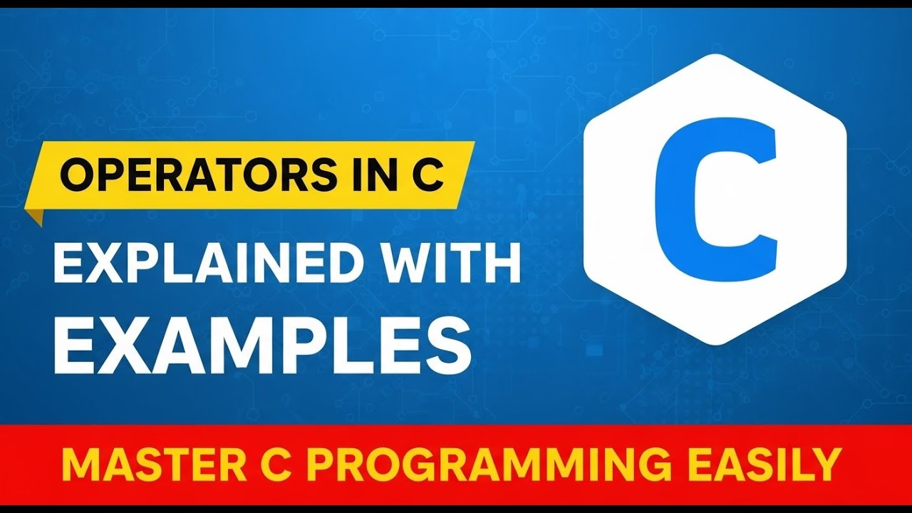 C Operators VTU first year  Explained with Examples | Master C Programming Easily 