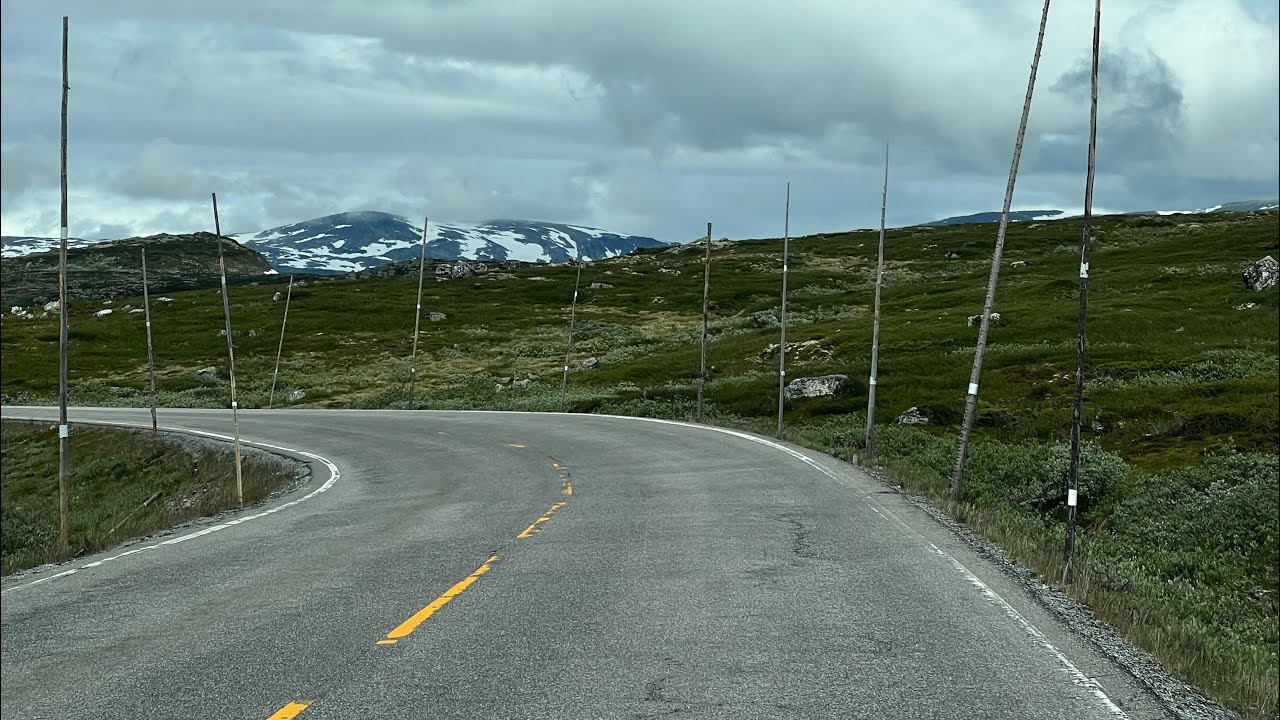 Biltur gjennom Vestlandet i Norge.