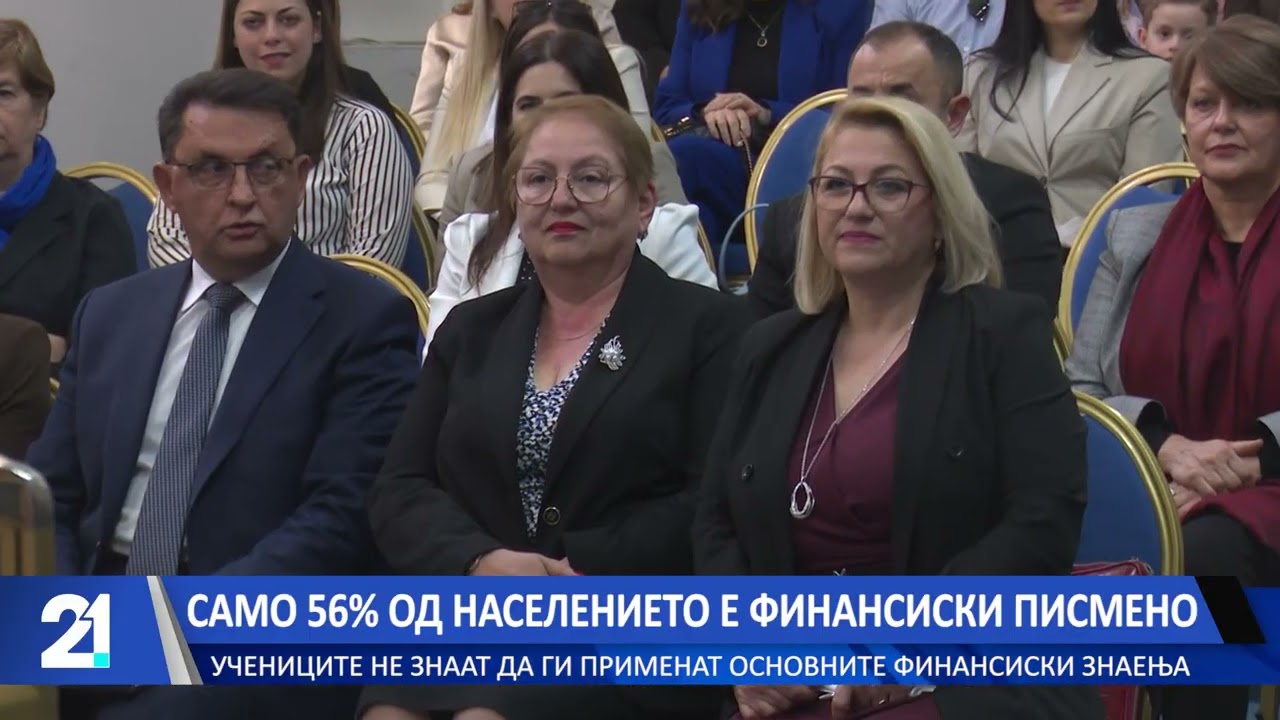 Само 56% од населението финансиски писмено-учениците не знаат да применат основни финансиски знаења