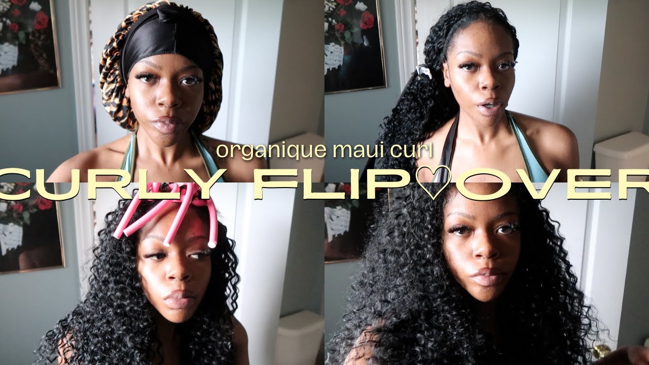 БЫСТРОЕ ПЛЕТЕНИЕ CURLY FLIPP OVER с использованием ОДНОЙ УПАКОВКИ ВОЛОС | Organique Maui Curl