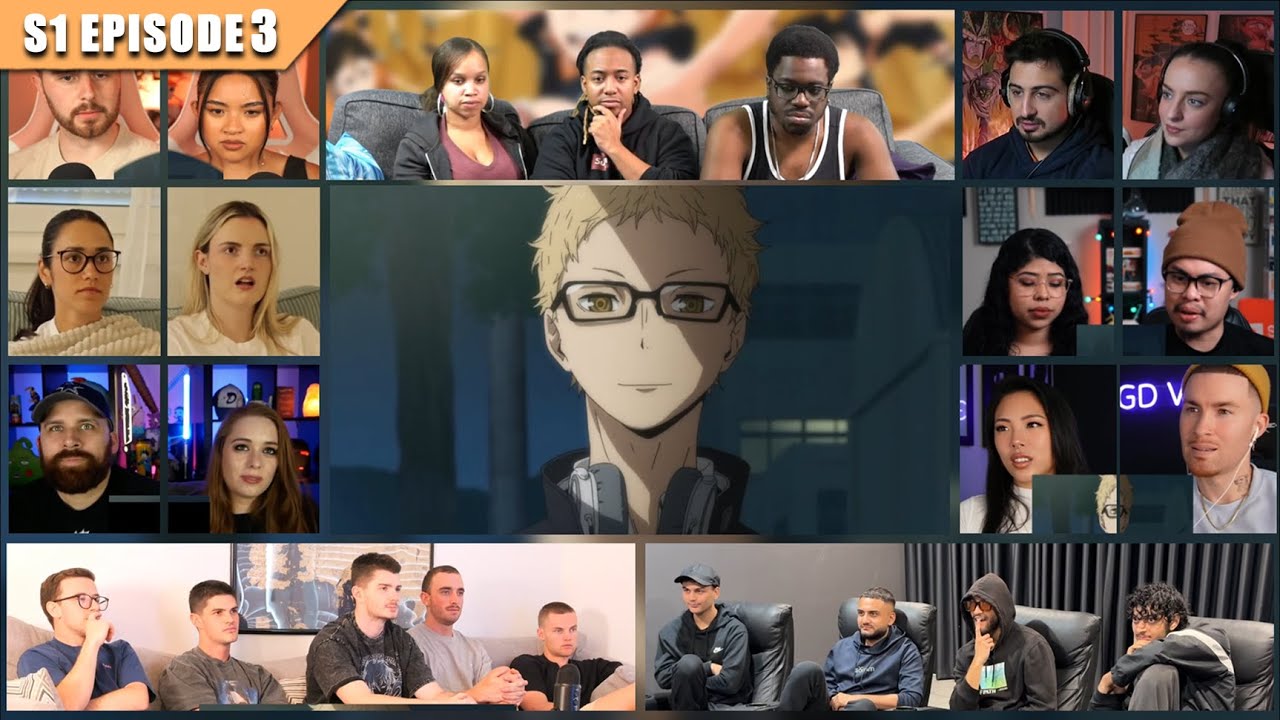 [Full Episode] Haikyuu!! Season 1 Episode 3 Reaction Mashup | ハイキュー!!