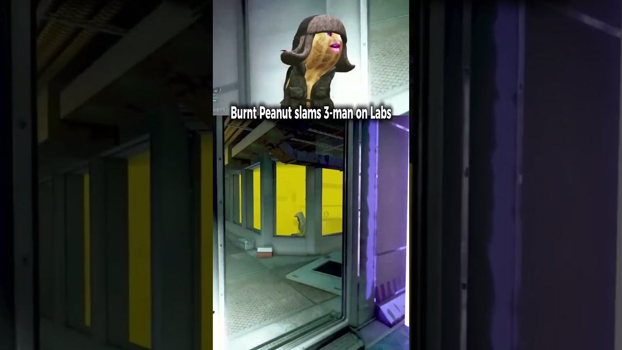 Burnt Peanut сбивает с ног троих игроков на Labs🤣