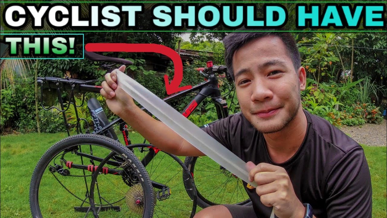 Installing bike tire linner | Effective way to prevent tire flat! iwas flat product!