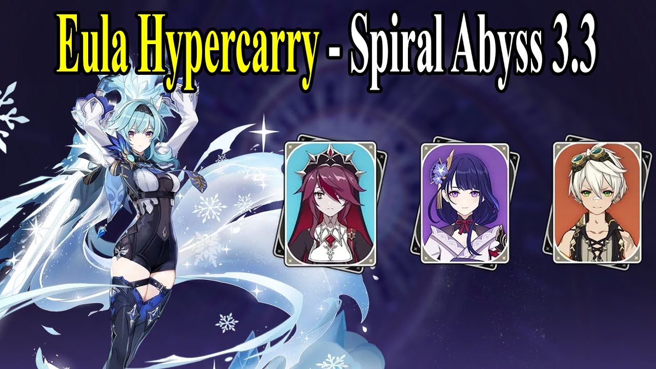 [Genshin Impact] | Eula Hypercarry - Spiral Abyss 3.3 | Second Half - Floor 12