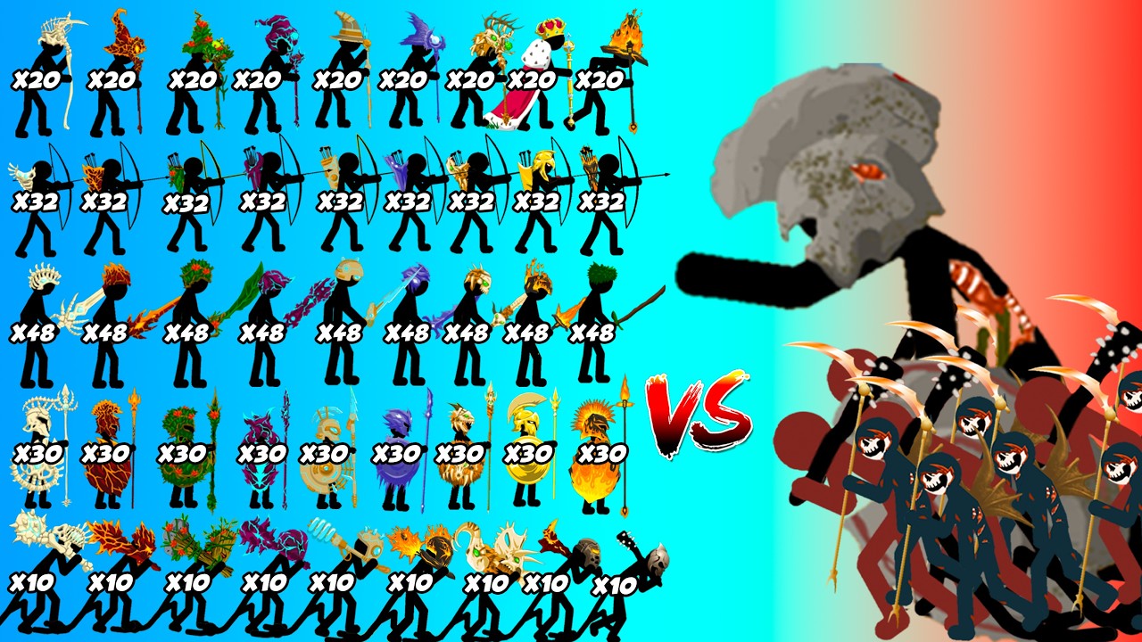 Zombie Stone Giant And Και Vs All Stick Ultimate Skins Army In Stick War Legacy - Who Will Win?